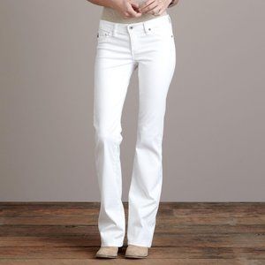 AG Adriano Goldschmied The Angel Bootcut White Jeans, with Style Tag